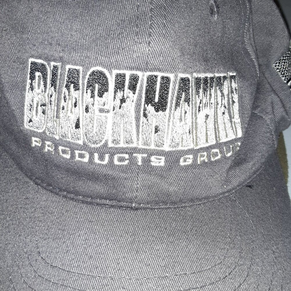 Blackhawk! Baseball Cap * Dark Gray * Euc * Y2k *… - image 1